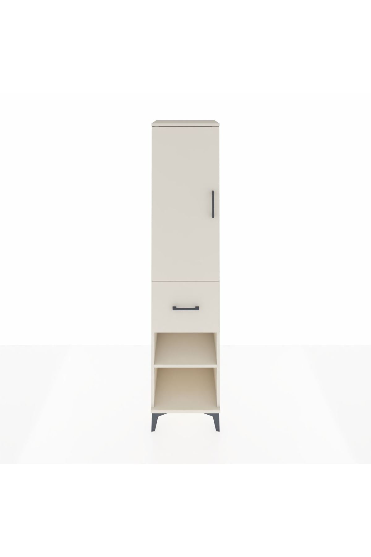 Hyperion Dolap 4 Raflı Tek Çekmeceli Tek Kapaklı 44x44x195 - S58M057V1B