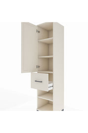 Hyperion Dolap 4 Raflı Tek Çekmeceli Tek Kapaklı 44x44x195 - S58M057V1B