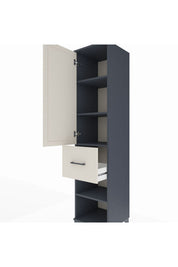 Hyperion Dolap 4 Raflı Tek Çekmeceli Tek Kapaklı 44x44x195 - S58M057V4B