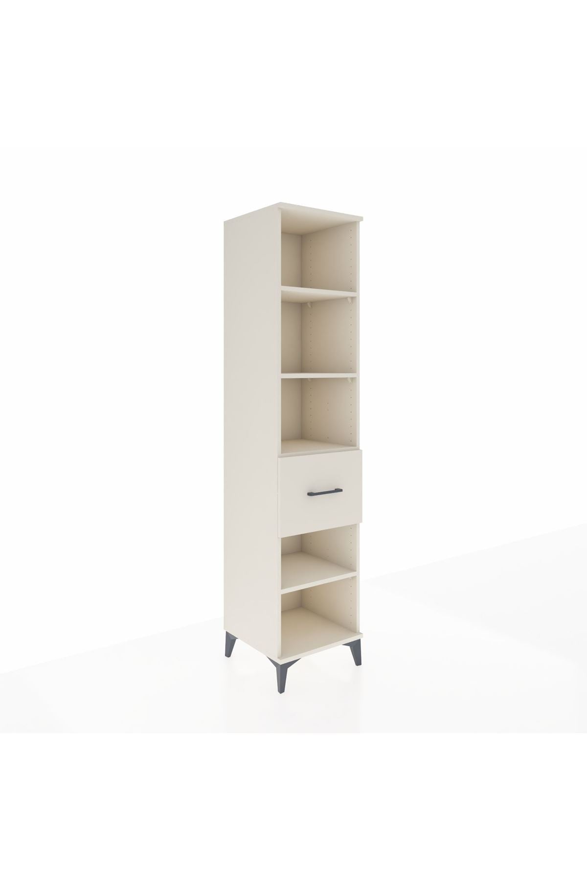 Hyperion Dolap 4 Raflı Tek Çekmeceli 44x44x195 - S58M058V1B