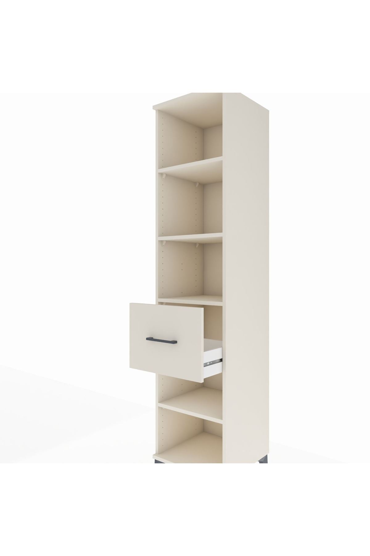 Hyperion Dolap 4 Raflı Tek Çekmeceli 44x44x195 - S58M058V1B