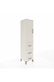 Hyperion Dolap Tek Raflı 3 Çekmeceli Tek Askılı 44x44x195 - S58M059V1B