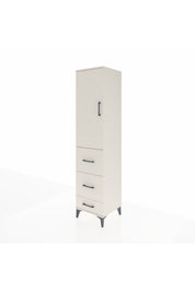 Hyperion Dolap Tek Raflı 3 Çekmeceli Tek Askılı 44x44x195 - S58M059V1B