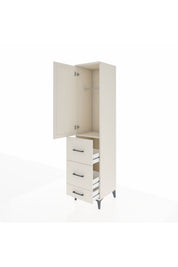 Hyperion Dolap Tek Raflı 3 Çekmeceli Tek Askılı 44x44x195 - S58M059V1B