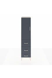 Hyperion Dolap Tek Raflı 3 Çekmeceli Tek Askılı 44x44x195 - S58M059V2B