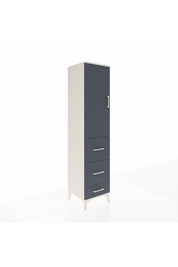 Hyperion Dolap Tek Raflı 3 Çekmeceli Tek Askılı 44x44x195 - S58M059V2B