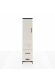 Hyperion Dolap Tek Raflı 3 Çekmeceli Tek Askılı 44x44x195 - S58M059V4B