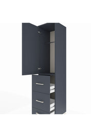 Hyperion Dolap Tek Raflı 3 Çekmeceli Tek Askılı 44x44x195 - S58M059V5B
