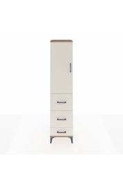 Hyperion Dolap Tek Raflı 3 Çekmeceli Tek Askılı 44x44x195 - S58M059V7B