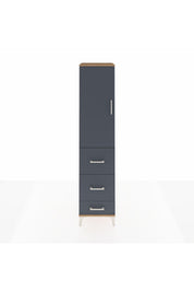 Hyperion Dolap Tek Raflı 3 Çekmeceli Tek Askılı 44x44x195 - S58M059V8B