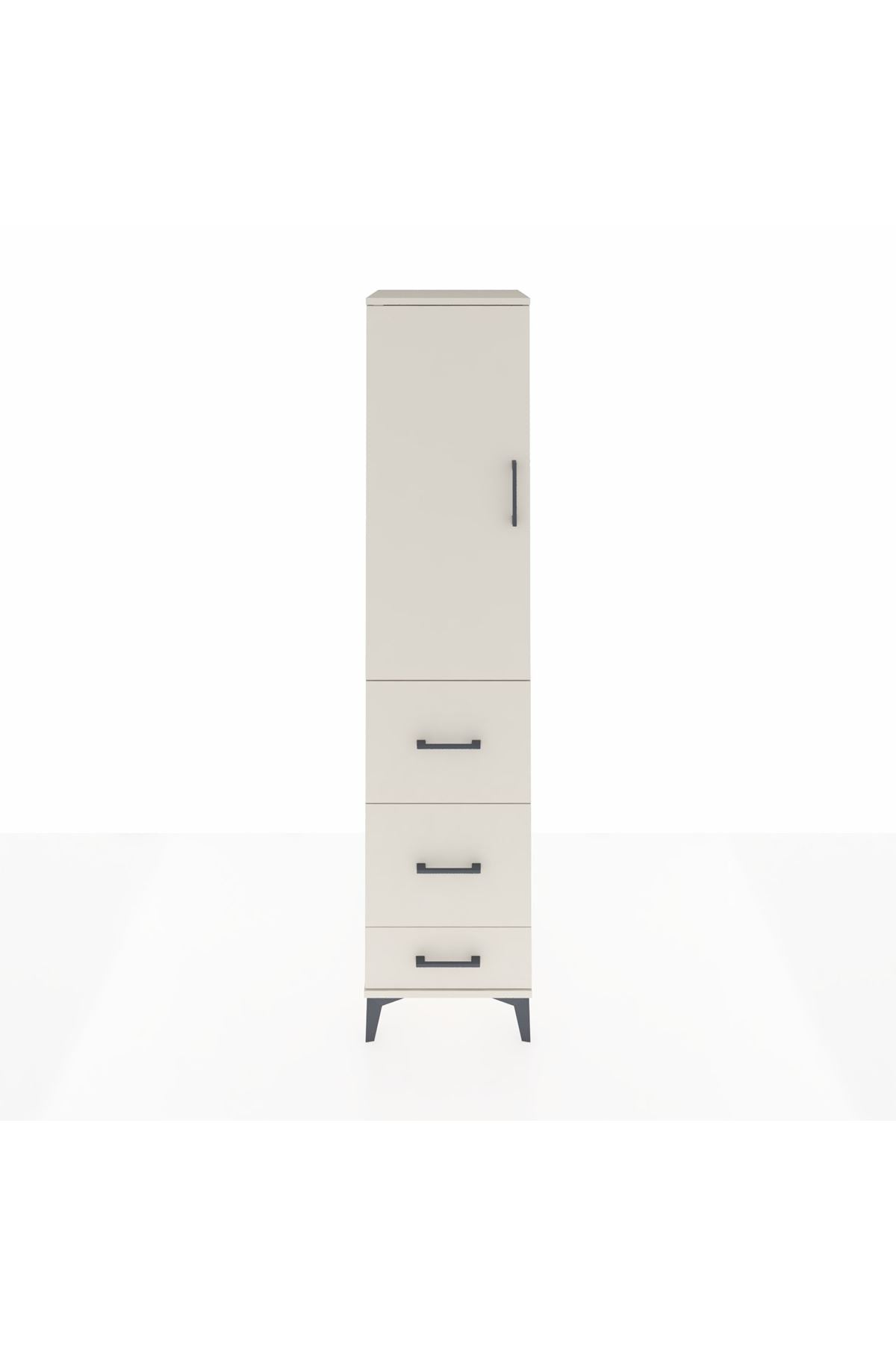 Hyperion Dolap 3 Raflı 3 Çekmeceli Tek Kapaklı 44x44x195 - S58M060V1B