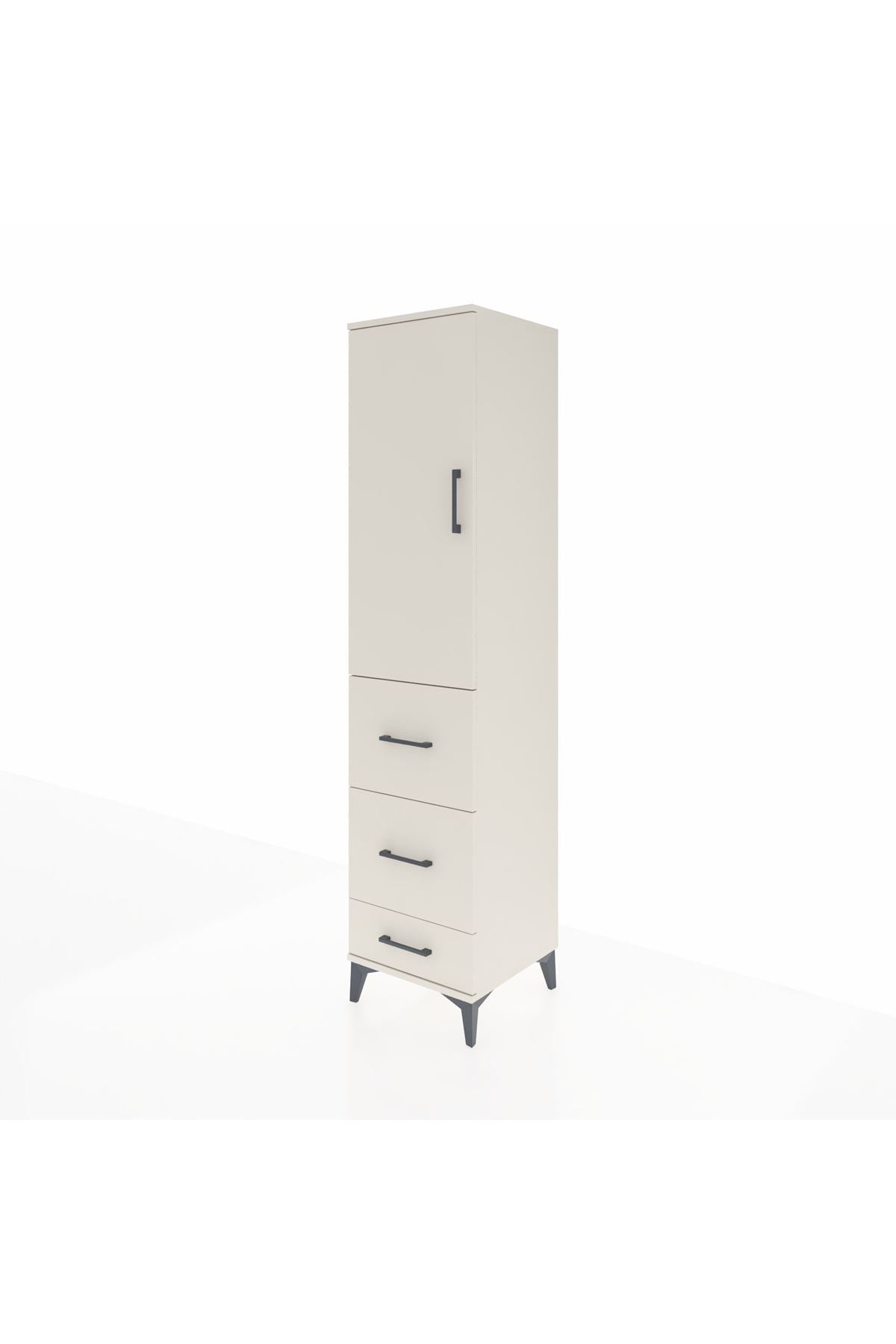 Hyperion Dolap 3 Raflı 3 Çekmeceli Tek Kapaklı 44x44x195 - S58M060V1B