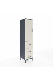 Hyperion Dolap 3 Raflı 3 Çekmeceli Tek Kapaklı 44x44x195 - S58M060V4B