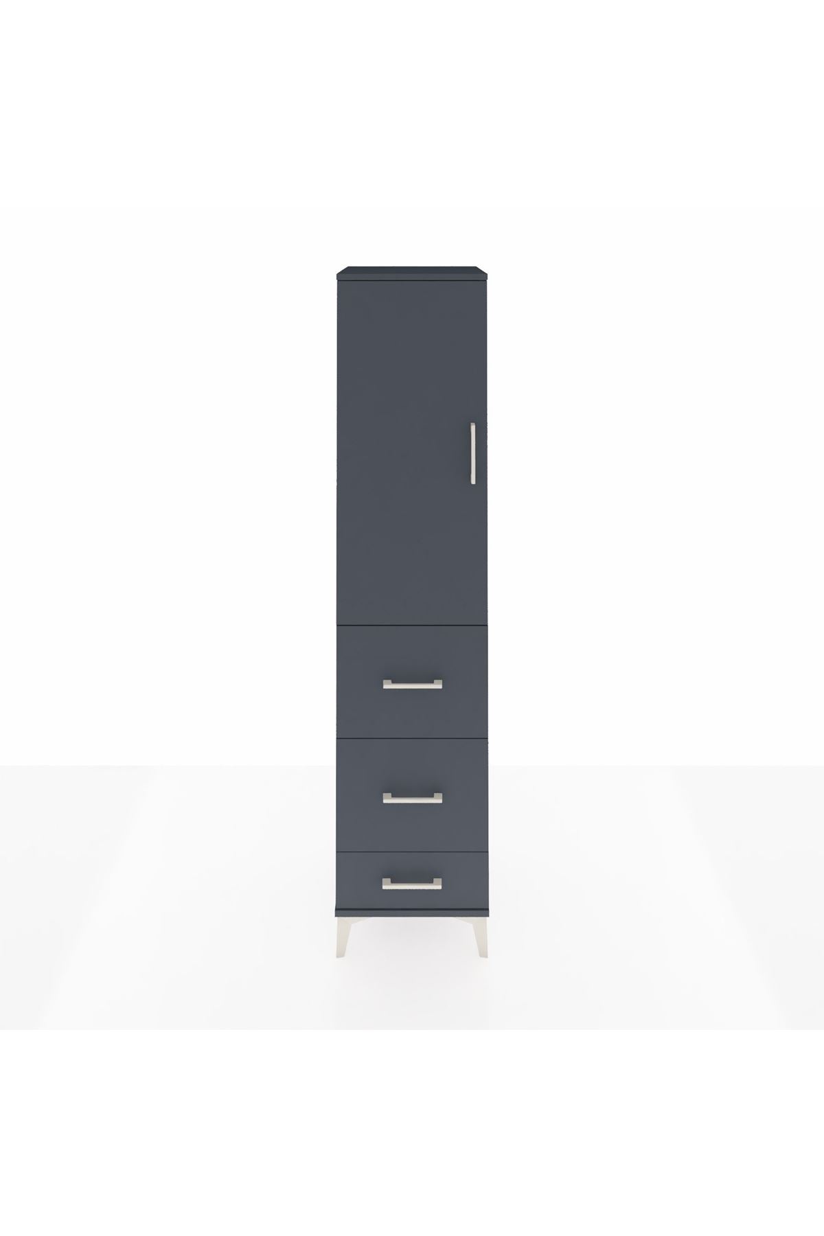 Hyperion Dolap 3 Raflı 3 Çekmeceli Tek Kapaklı 44x44x195 - S58M060V5B