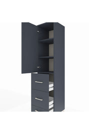 Hyperion Dolap 3 Raflı 3 Çekmeceli Tek Kapaklı 44x44x195 - S58M060V5B