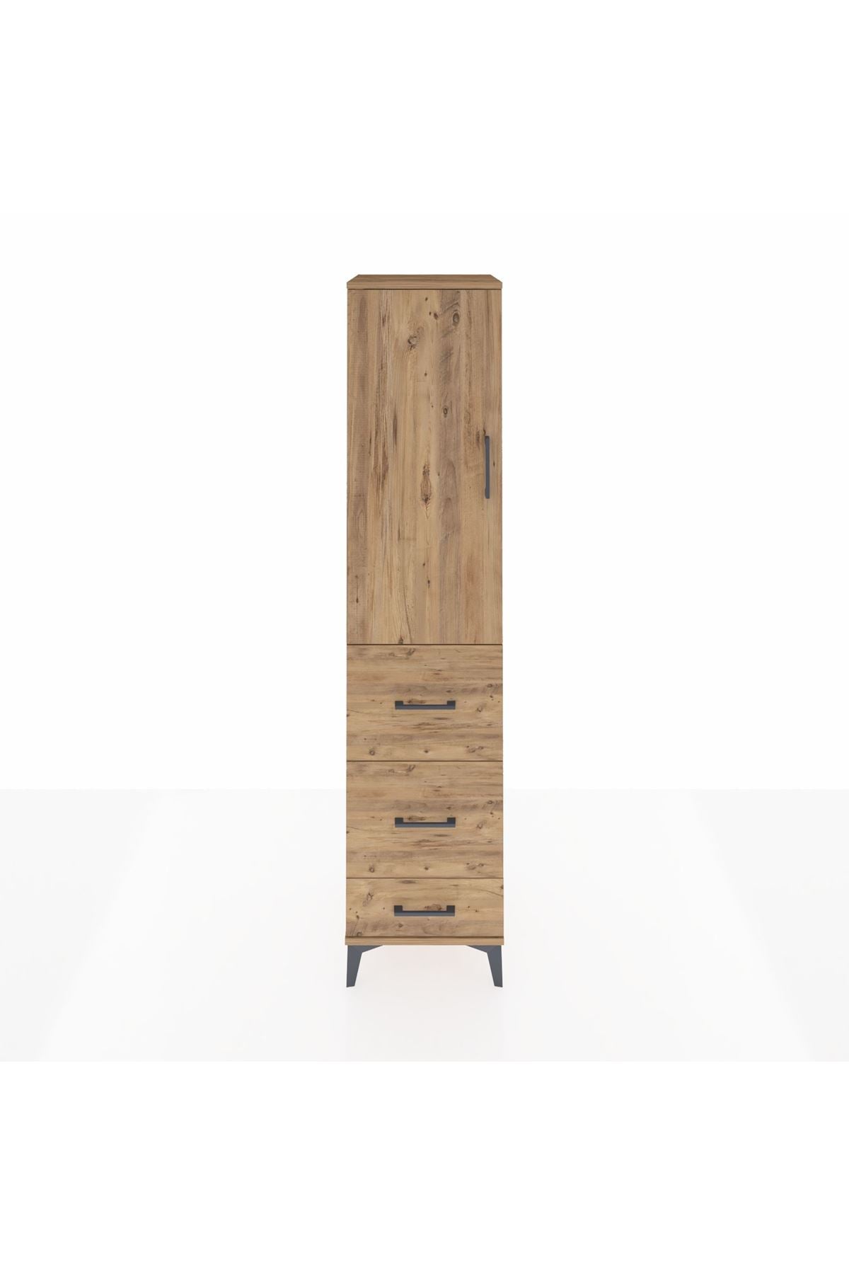 Hyperion Dolap 3 Raflı 3 Çekmeceli Tek Kapaklı 44x44x195 - S58M060V9B