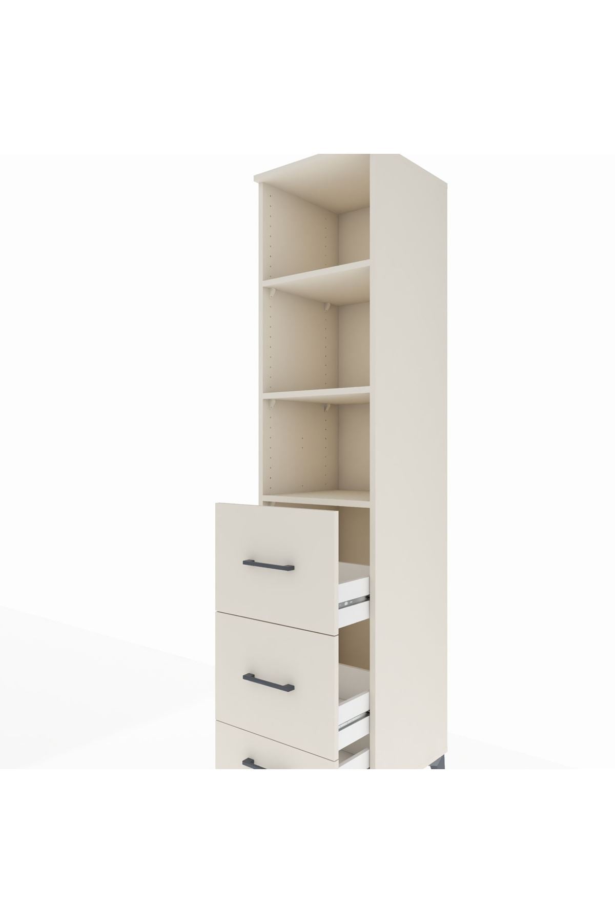 Hyperion Dolap 3 Raflı 3 Çekmeceli 44x44x195 - S58M061V1B