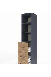 Hyperion Dolap 3 Raflı 3 Çekmeceli 44x44x195 - S58M061V6B