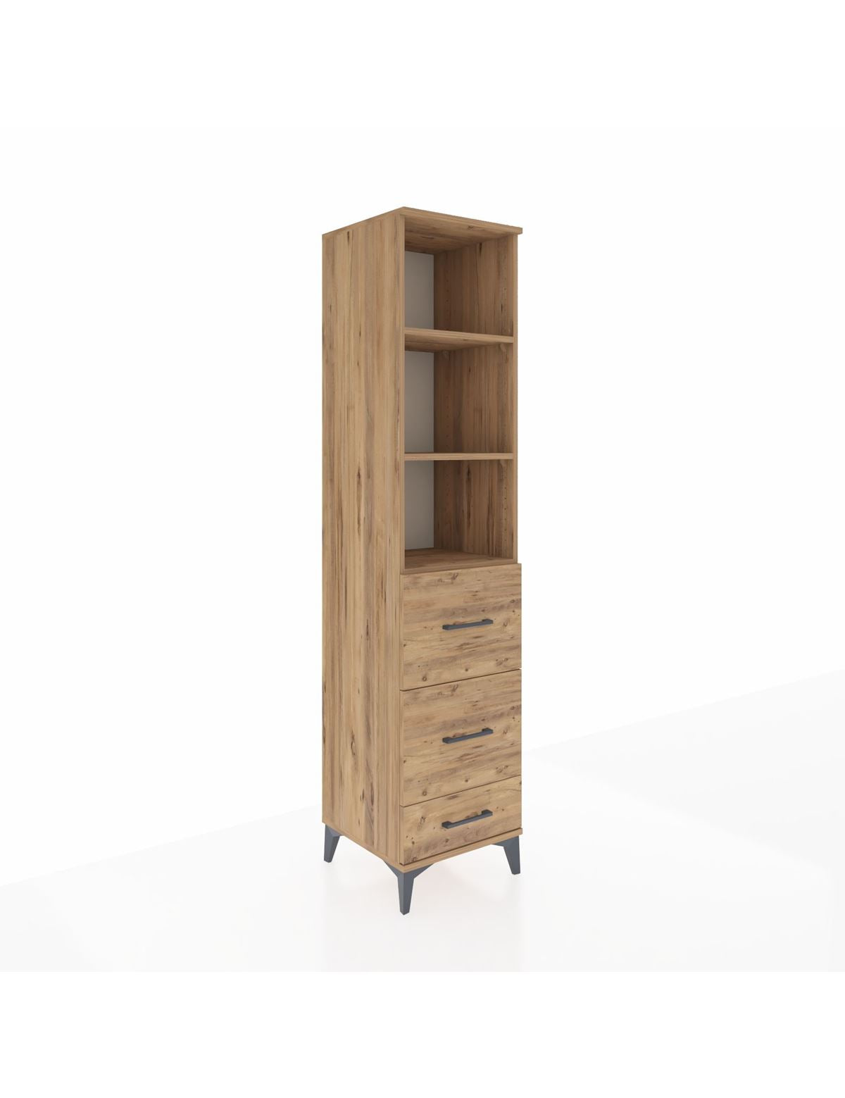 Hyperion Dolap 3 Raflı 3 Çekmeceli 44x44x195 - S58M061V9B