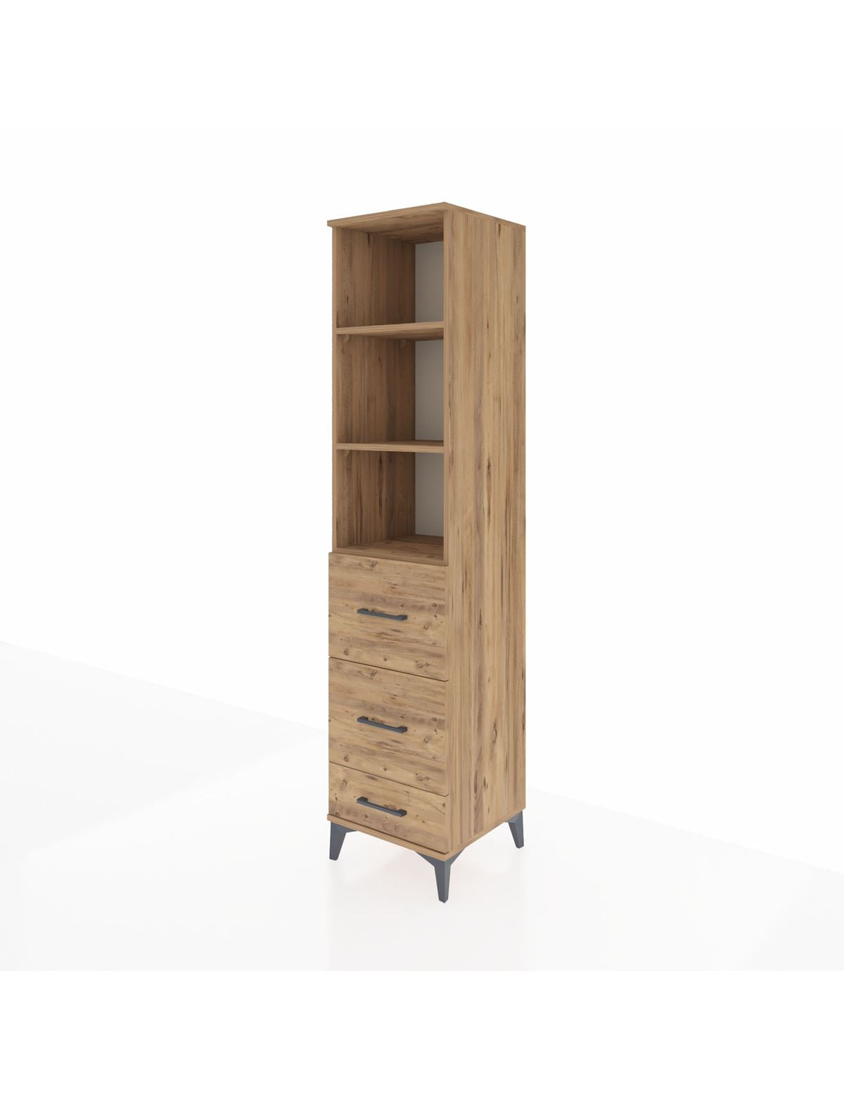 Hyperion Dolap 3 Raflı 3 Çekmeceli 44x44x195 - S58M061V9B