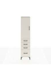 Hyperion Dolap Tek Raflı 4 Çekmeceli Tek Askılı 44x44x195 - S58M062V1B
