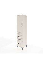 Hyperion Dolap Tek Raflı 4 Çekmeceli Tek Askılı 44x44x195 - S58M062V1B