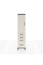 Hyperion Dolap Tek Raflı 4 Çekmeceli Tek Askılı 44x44x195 - S58M062V4B