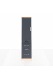 Hyperion Dolap Tek Raflı 4 Çekmeceli Tek Askılı 44x44x195 - S58M062V8B