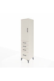 Hyperion Dolap 3 Raflı 4 Çekmeceli Tek Kapaklı 44x44x195 - S58M063V1B