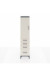 Hyperion Dolap 3 Raflı 4 Çekmeceli Tek Kapaklı 44x44x195 - S58M063V4B