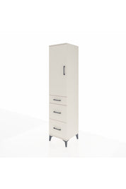 Hyperion Dolap Tek Raflı 3 Çekmeceli Tek Askılı 44x44x195 - S58M065V1B