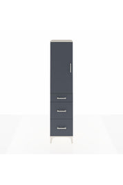 Hyperion Dolap Tek Raflı 3 Çekmeceli Tek Askılı 44x44x195 - S58M065V2B