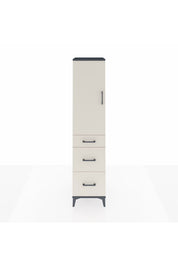 Hyperion Dolap Tek Raflı 3 Çekmeceli Tek Askılı 44x44x195 - S58M065V4B