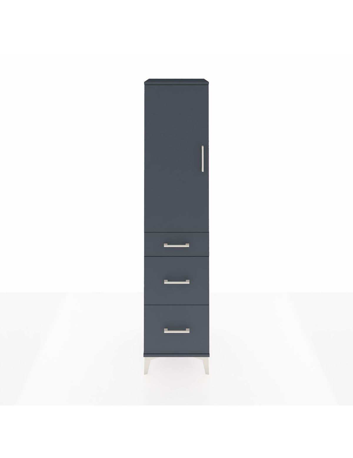 Hyperion Dolap Tek Raflı 3 Çekmeceli Tek Askılı 44x44x195 - S58M065V5B