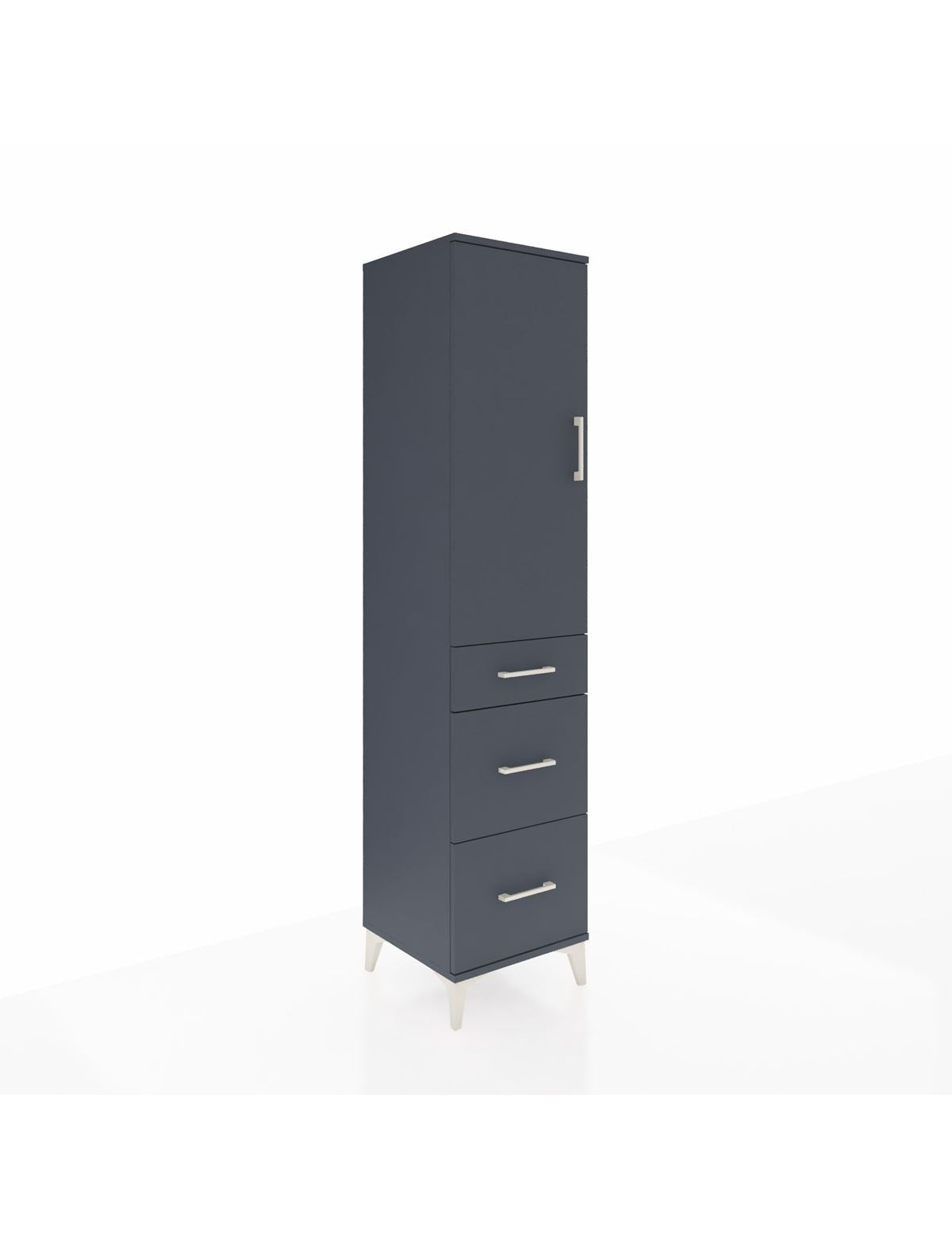 Hyperion Dolap Tek Raflı 3 Çekmeceli Tek Askılı 44x44x195 - S58M065V5B