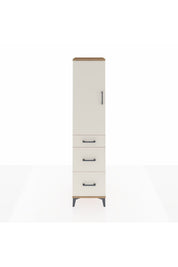 Hyperion Dolap Tek Raflı 3 Çekmeceli Tek Askılı 44x44x195 - S58M065V7B