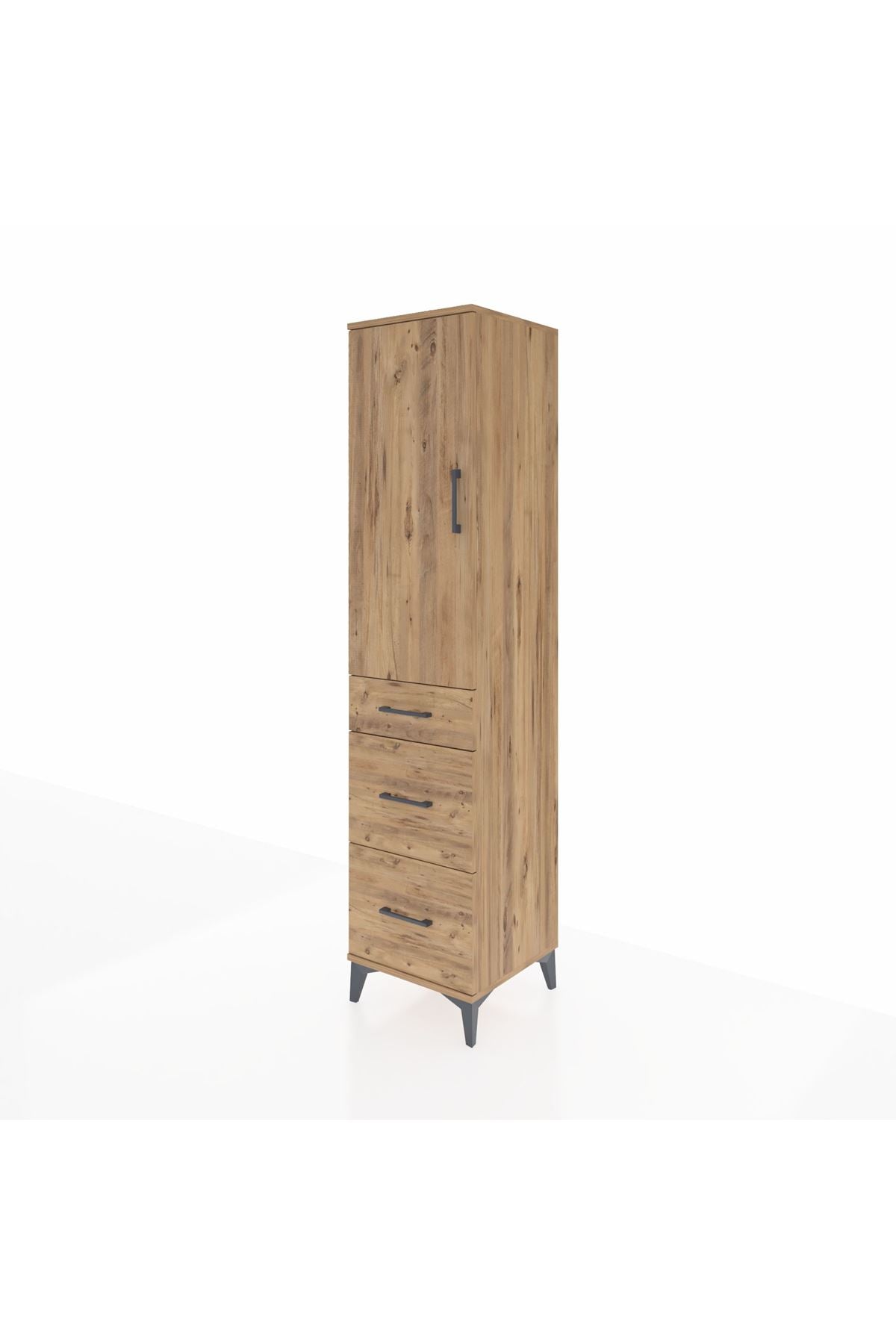 Hyperion Dolap 3 Raflı 3 Çekmeceli 44x44x195 - S58M066V9B