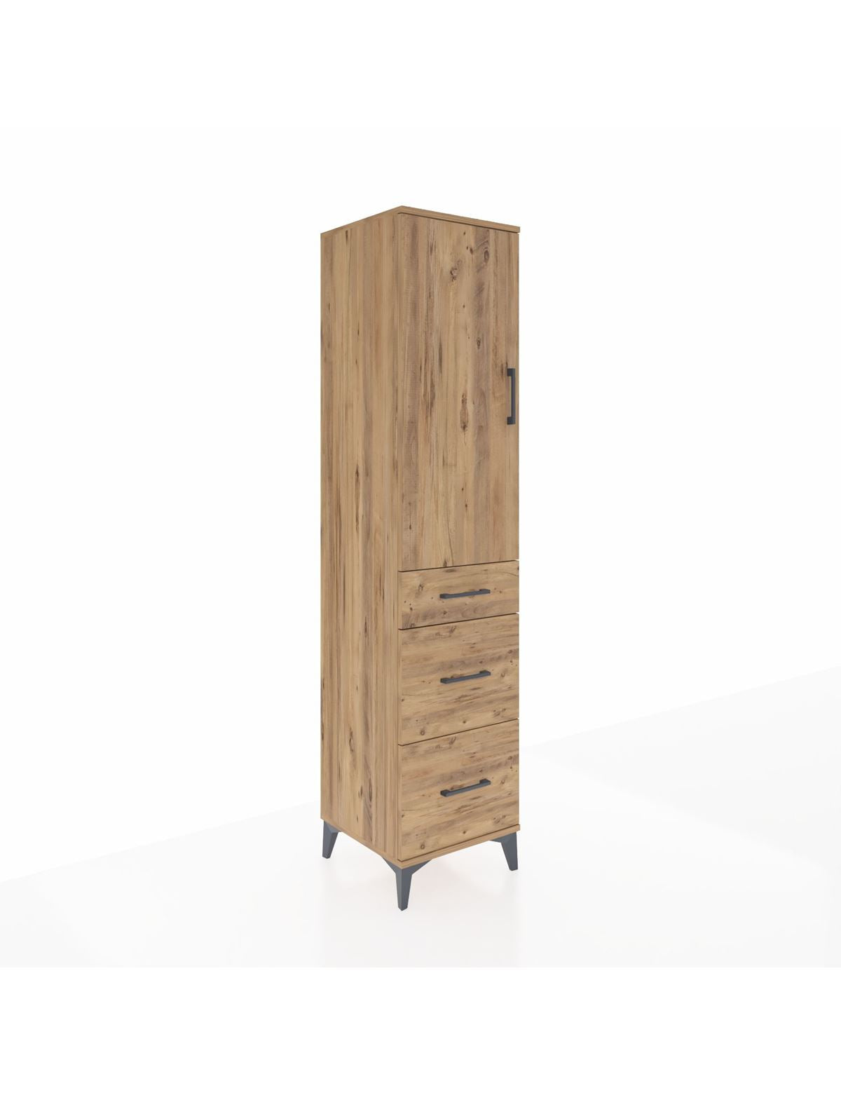 Hyperion Dolap 3 Raflı 3 Çekmeceli 44x44x195 - S58M066V9B