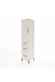Hyperion Dolap Tek Raflı 3 Çekmeceli Tek Askılı 44x44x195 - S58M068V1B