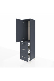 Hyperion Dolap Tek Raflı 3 Çekmeceli Tek Askılı 44x44x195 - S58M068V5B