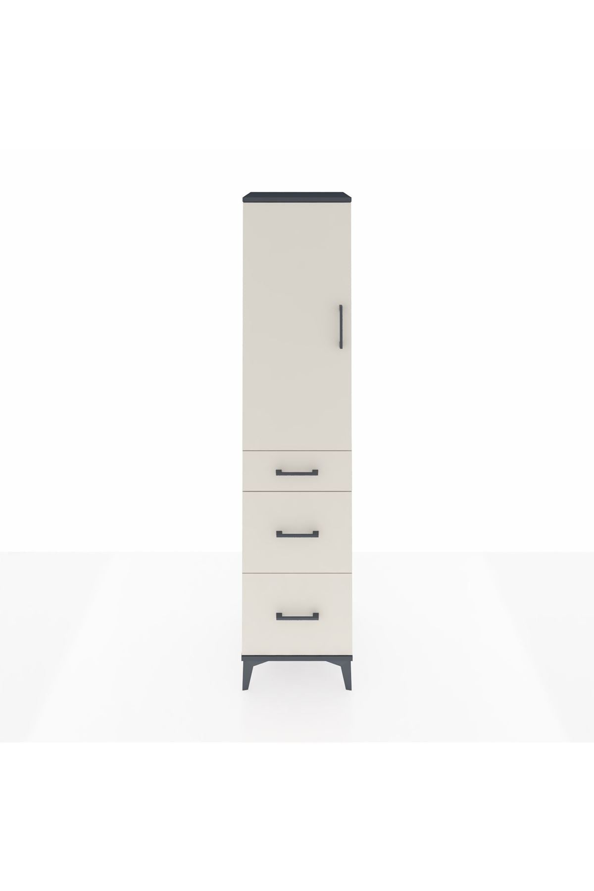 Hyperion Dolap 3 Raflı 3 Çekmeceli Tek Kapaklı 44x44x195 - S58M069V4B