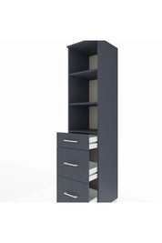Hyperion Dolap 3 Raflı 3 Çekmeceli 44x44x195 - S58M070V5B