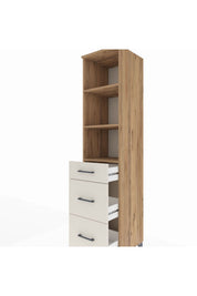 Hyperion Dolap 3 Raflı 3 Çekmeceli 44x44x195 - S58M070V7B