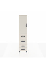 Hyperion Dolap Tek Raflı 4 Çekmeceli Tek Askılı 44x44x195 - S58M071V1B