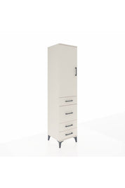Hyperion Dolap Tek Raflı 4 Çekmeceli Tek Askılı 44x44x195 - S58M071V1B