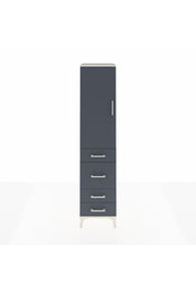 Hyperion Dolap Tek Raflı 4 Çekmeceli Tek Askılı 44x44x195 - S58M071V2B