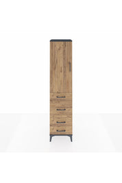 Hyperion Dolap Tek Raflı 4 Çekmeceli Tek Askılı 44x44x195 - S58M071V6B