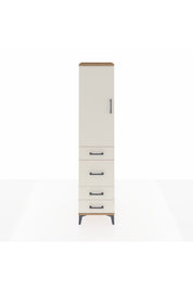Hyperion Dolap Tek Raflı 4 Çekmeceli Tek Askılı 44x44x195 - S58M071V7B