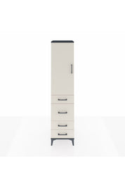 Hyperion Dolap 3 Raflı 4 Çekmeceli Tek Kapaklı 44x44x195 - S58M072V4B