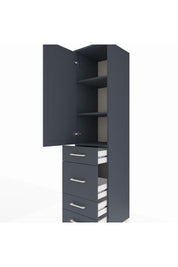 Hyperion Dolap 3 Raflı 4 Çekmeceli Tek Kapaklı 44x44x195 - S58M072V5B